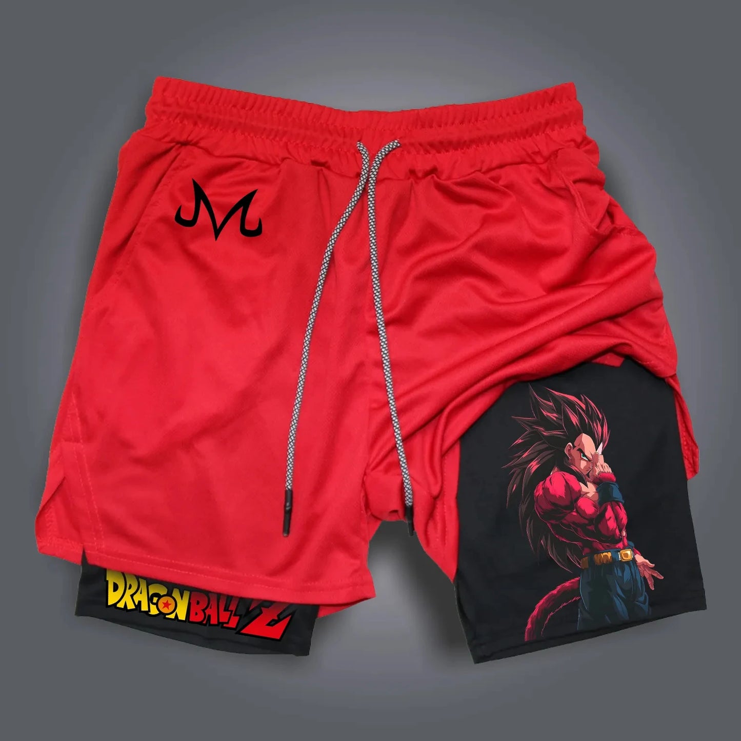 Men's Summer Dragon Ball Hot Blood Anime Double-Layer Breathable Sports Shorts Comfortable Five-Point Fit 2026 Peripheral Pants