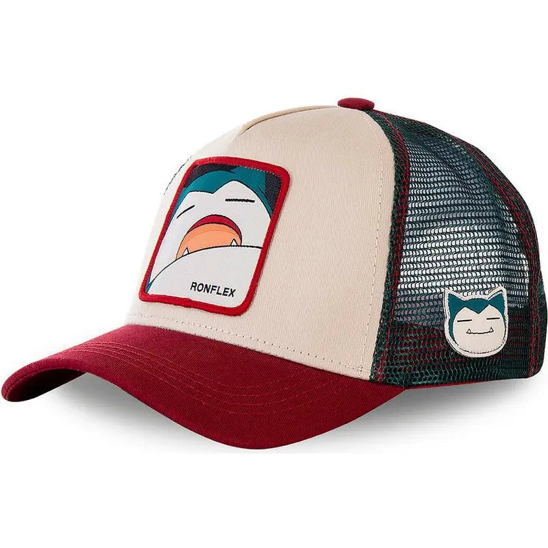 Casquette de baseball Pokémon Pikachu, Gengar, Psyduck et Snorlax – Figurine d’anime – Casquette de sport ajustable – Cadeaux créatifs