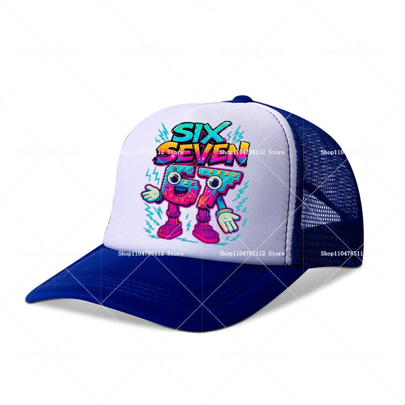 Casquette de baseball Steal A Brainrot 67 Six Seven, motif cartoon/anime, lettres de l'alphabet A à Z, pour garçons et filles, ajustable, sport et mode, couvre-chef pour adulte, cadeau