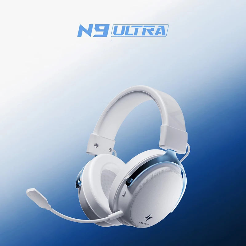 Casque de jeu circum-auriculaire ATK Neptune N9 avec 4 modes, longue autonomie, suppression du bruit – Cadeau d'anniversaire pour garçons et filles