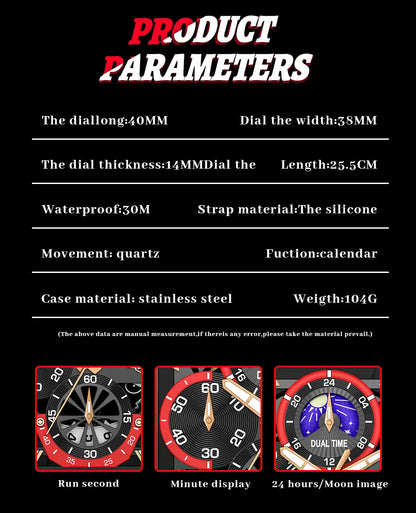 New LIGE Mens Watches Top Brand Luxury Hollow Square Sport Watch For Men Fashion Silicone Strap Waterproof Quartz WristWatch+Box
