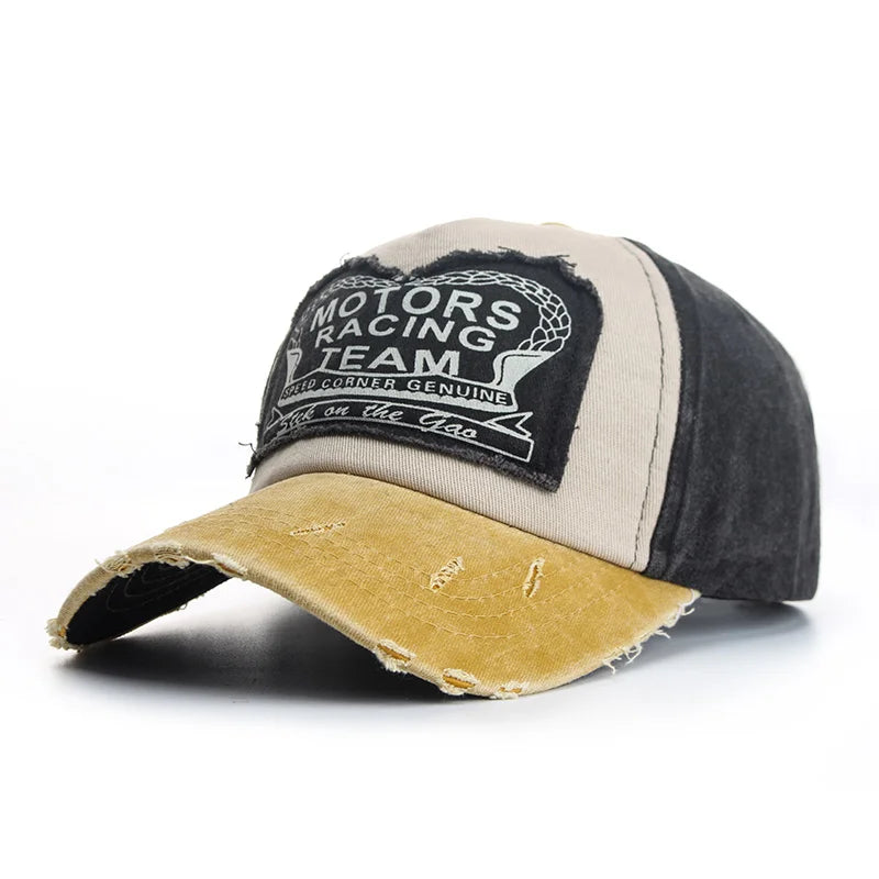Casquette de baseball en coton printemps-été pour homme, style délavé et vieilli, chapeaux pour homme et femme, casquette de soleil pour l'extérieur, casquettes hip-hop, style décontracté, multicolore