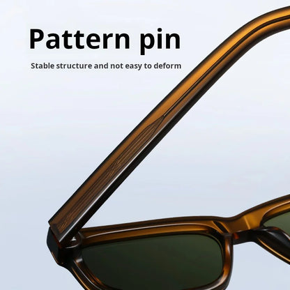 TFTB Fashion Trend – polarizované pánské a dámské sluneční brýle z acetátu, retro čtvercový tvar, ochrana proti UV záření, brýle na řízení S32241