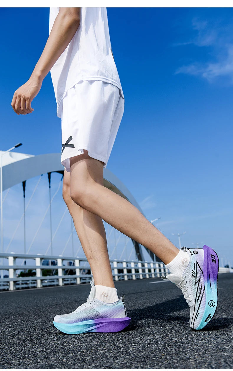 Sapatilhas de Homem em Mesh Confortáveis 2025, Ténis de Corrida com Placa de Carbono 3.0, Amortecimento, Desporto, Treino, Jogging e Corrida Especializada