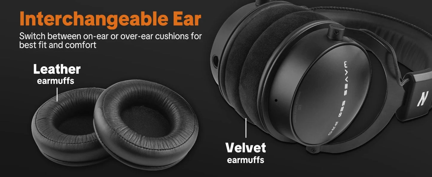 Talomen TOP W550X kabelgebundene Over-Ear-Kopfhörer mit 50mm-Treibern, tiefem Bass, abnehmbarem Kabel und integriertem Mikrofon – Gaming-, DJ-, Studio- und Büro-Headset