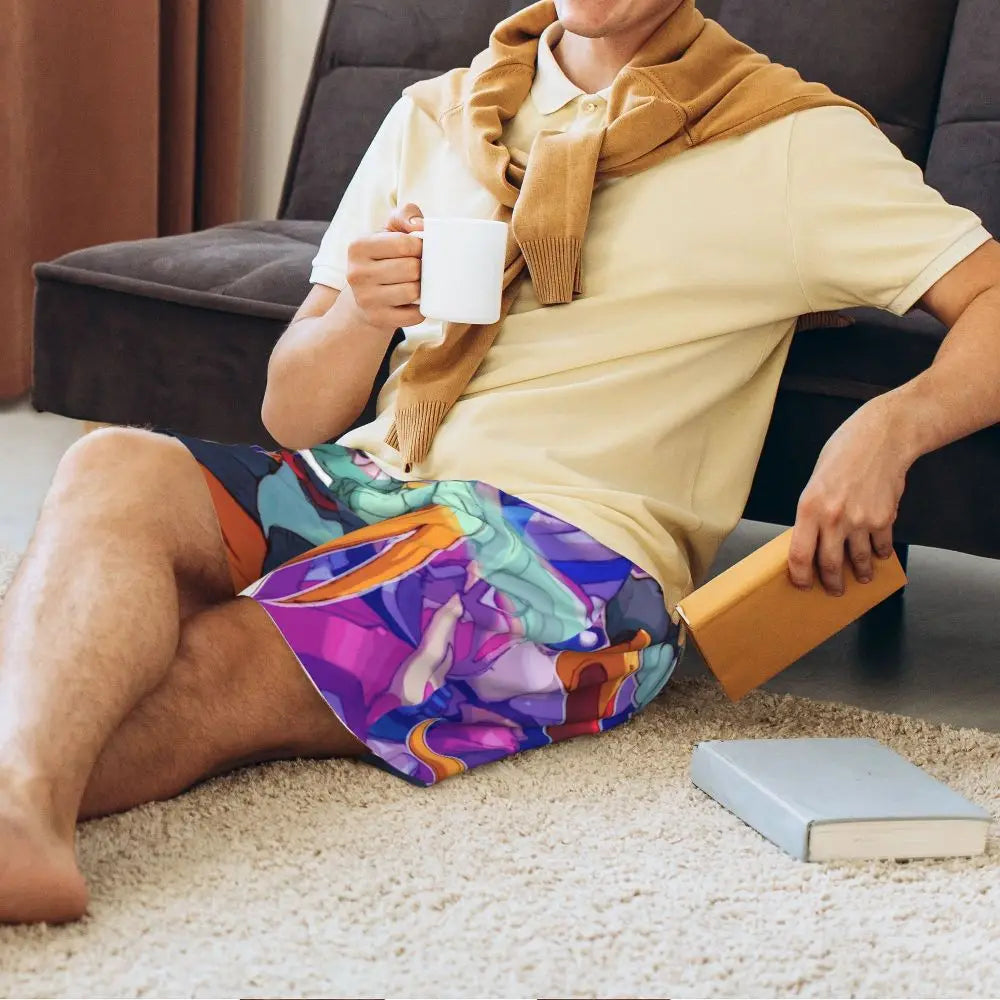 Custom Megaman Video Game Mega Man Short Pajama Pants Men Sleepwear Sleep Lounge Bottom Shorts Sleeping Pants