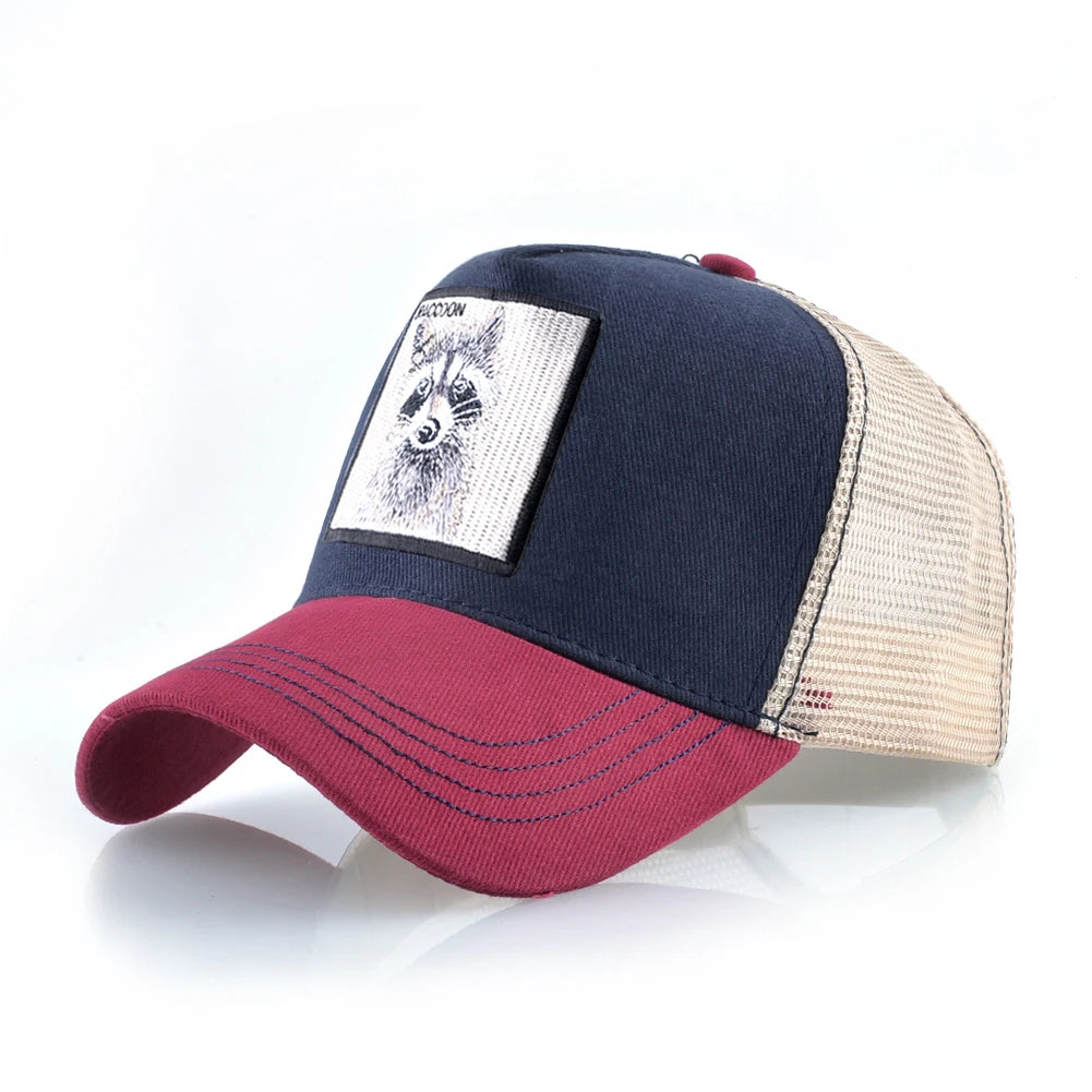 Spring Summer Baseball Cap With Lion Embroidery Patch Snapback Trucker Caps Men Women Drake Baseball Hats Four Season Sun Hat