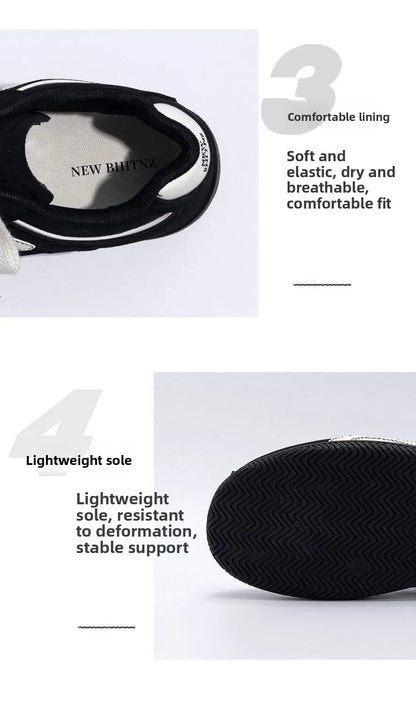 Men's Lightweight Comfortable Soft Bottom Casual Versatile Deqin Shoes Breathable Anti-slip Wear-resistant Flat Heel Sports S...