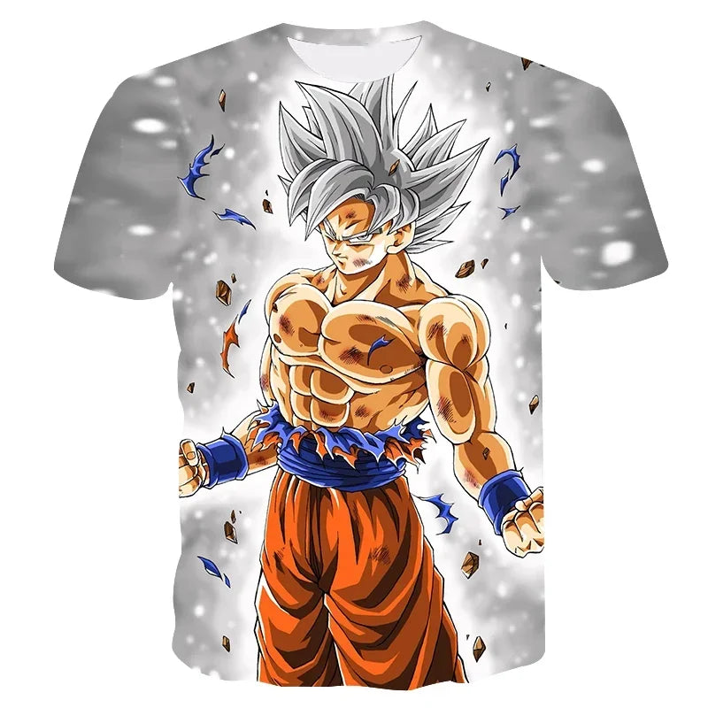 Men's T-shirts Dragon Ball Z T-shirt Boys Clothes Children's Clothing Summer Short Sleeve Kids Cartoon Tee Tops Baby Boy T Shirt