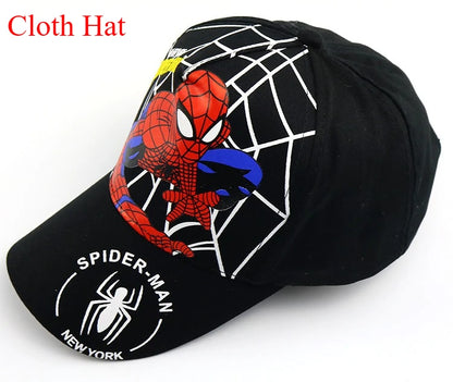 Figurka z anime Marvela Spider-Man – czapka z daszkiem z motywem kreskówkowym, bawełna i poliester, czapka z daszkiem dla chłopców i dziewcząt, akcesoria do nakryć głowy, prezent urodzinowy dla dzieci