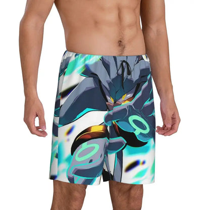 Custom Shadow The Hedgehog Sonic Poster Short Pajama Pants Men Sleepwear Sleep Lounge Bottom Shorts Sleeping Pants