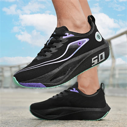 Nuove scarpe sportive da uomo e donna, sneaker da running, piastra in carbonio, da gara maschile per maratona, ammortizzanti, scarpe da allenamento per atletica