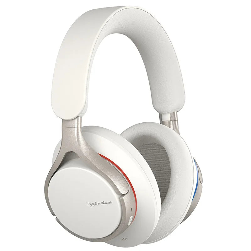 Casque ANC sans fil Bluetooth 5.4, casque supra-auriculaire avec basses ULT, autonomie de 50 heures, design pliable léger et confortable
