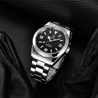BENYAR 2025 Neue automatische mechanische Herrenuhr, Business-Sport-Luxus-Herrenuhr, 50M wasserdichte Uhr, Relogios Masculino