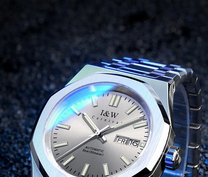 CARNIVAL Men's Mechanical Watch Brand Luxury Sapphire NH36 Movement Automatic Wrist Watches 50m Waterproof for Men