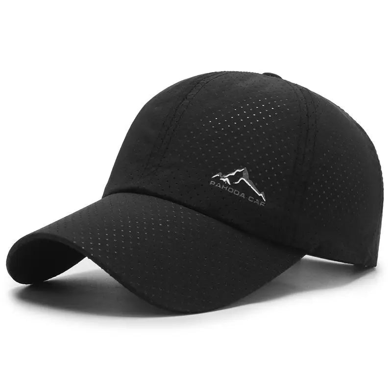 Unisex Perforated Running Cap - for Hiking&Outdoor Activities Quick Dry UV Protection Sports Hat  Lightweight Adjustable Sun Hat