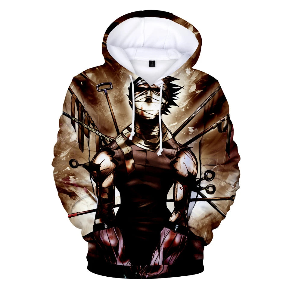 New Naruto Hoodies Character Suit 3D Digital Color Printed Hoodie Sports and Leisure Pullover Hooded Sweatshirt for Men Women