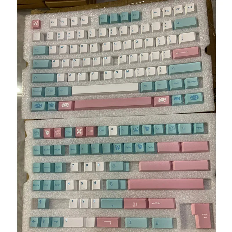 142 Keys GMK Noel Keycaps Cherry Profile PBT Dye Sublimation Mechanical Keyboard Keycap For MX Switch 61/64/87/980/104