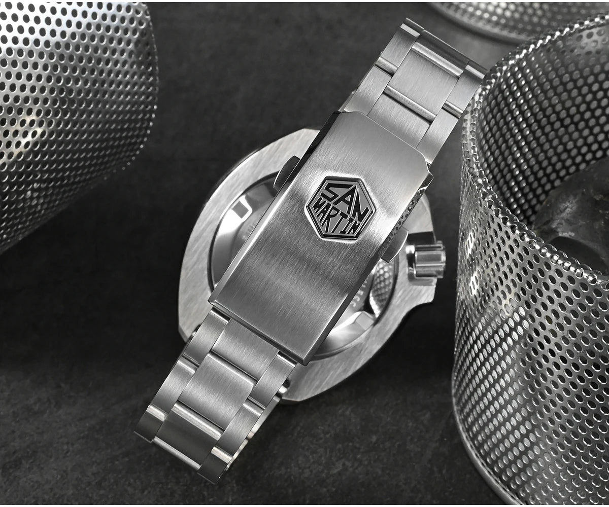 San Martin Turtle Men Diver Watch 44mm NH35 Automatic Mechanical Wristwatch Sapphire Waterproof 200m Luminous Relojes SN0047